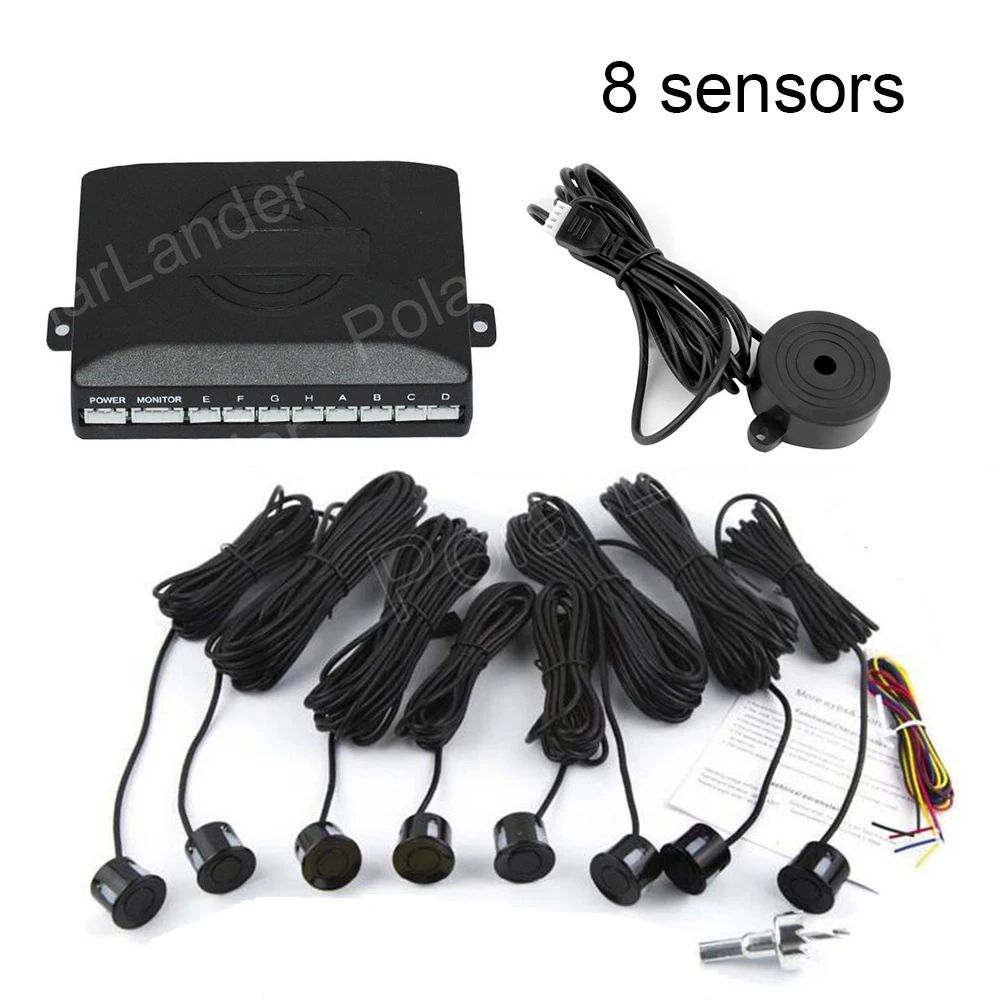 Автомобильная Передняя и задняя парковочная система 8 датчиков обратный