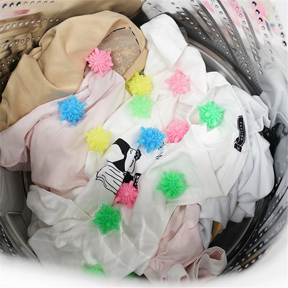 10pcs Reusable Laundry Ball For Household Washing Machine Starfish Solid Cleaning Ball Super Strong Decontamination Laundry Ball