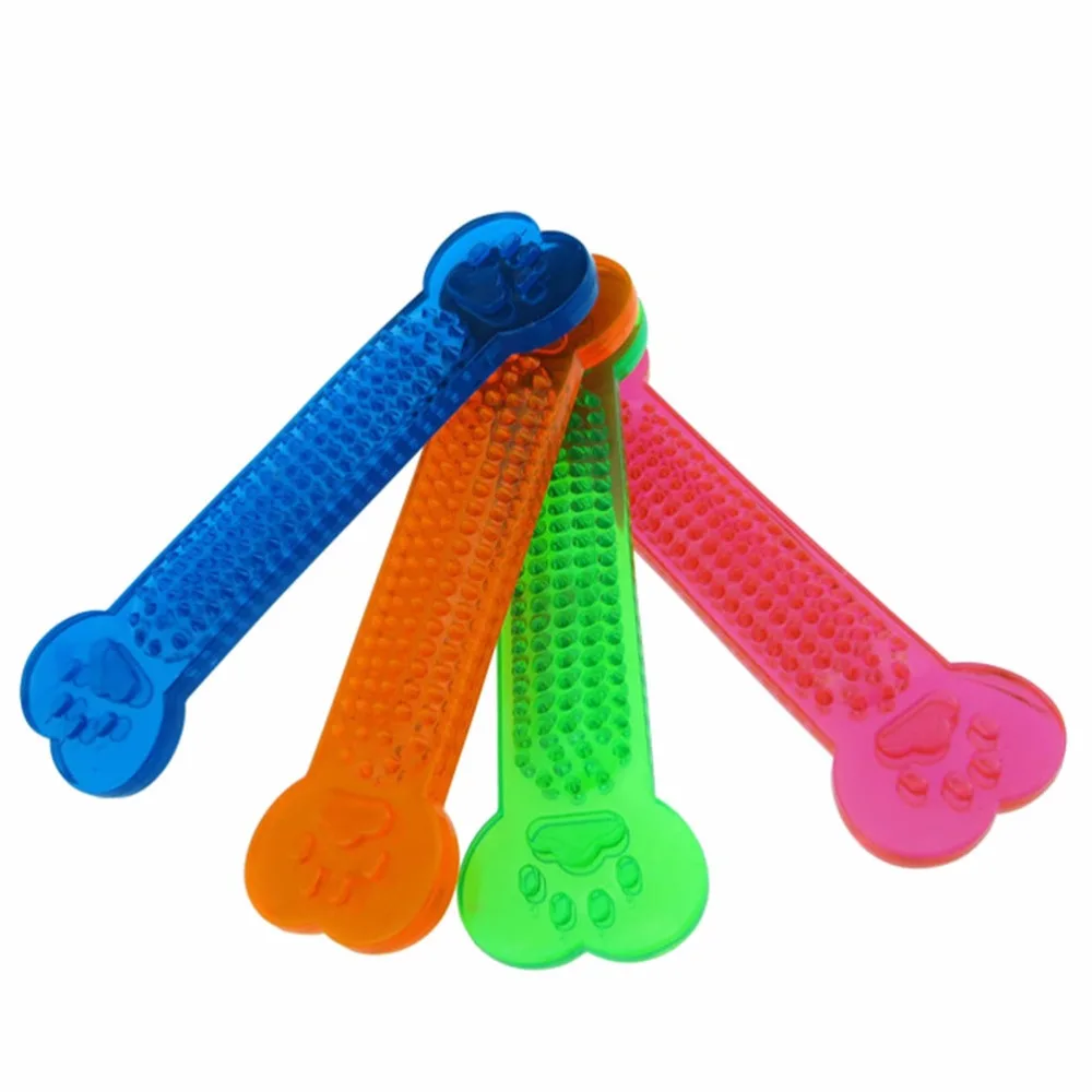 1Pcs Pet Dog Chew Toys Puppy Rubber Bone ShapeStick Training Bite Resistant Supplies Random color | Дом и сад