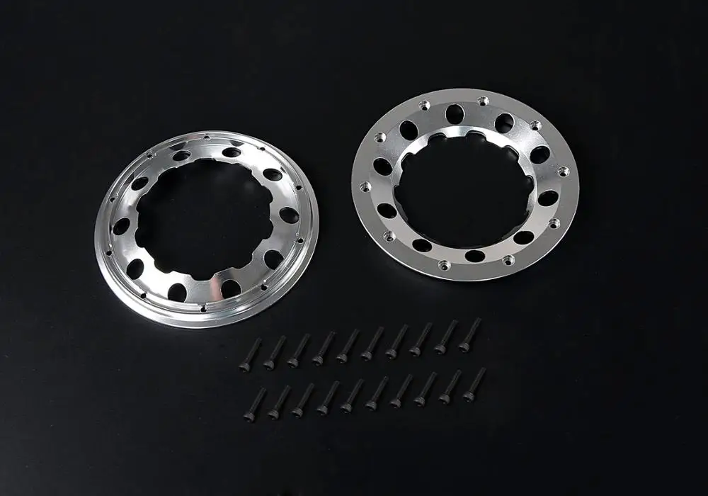 Сверхмощный CNC алюминиевый внешний Beadlocks 2 шт для HPI KM и Rovan Baja типа транспортных
