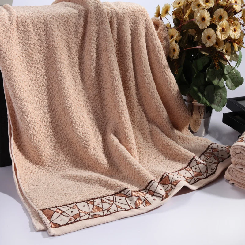 3-Pieces Silid Color Luxury Cotton Towel Set Face Bath Towels For Adults High Absorbent 14 | Дом и сад