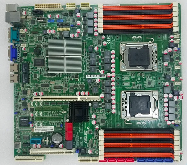 Бесплатная доставка, оригинальная материнская плата для ASUS, DDR3, разъем LGA 1366, настольная Серверная материнская плата