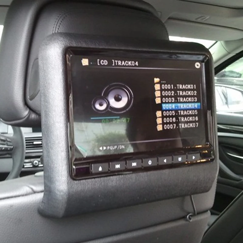 Liplasting " ЖК-экран Автомобильный подголовник монитор dvd-плеер USB/SD FM/IR передатчик сенсорная кнопка Встроенный динамик 1 шт