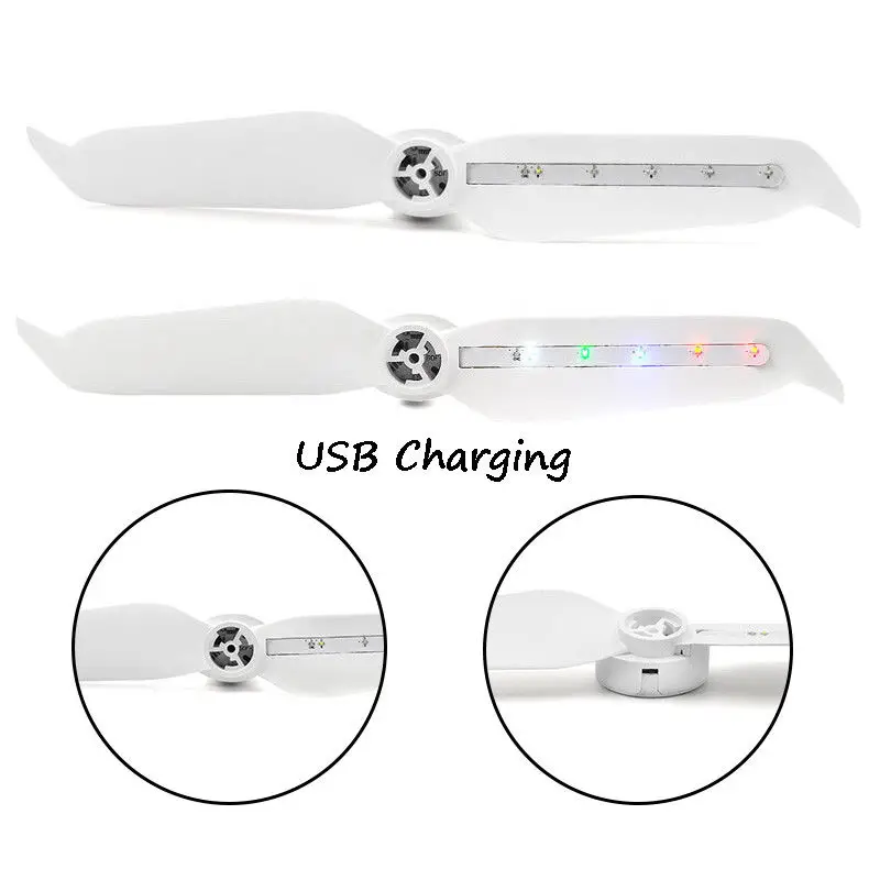 DJI Phantom 4 Pro V2.0 Low Noise Propellers LED Flash Propeller For Series/Phantom v2.0 Drone with USB Cable | Электроника