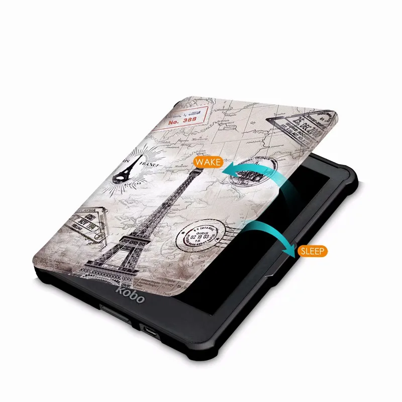 Для Kobo Clara Clear HD 6 &quot2018 ультра тонкий смарт чехол TPU кожаный защитный чехол|Чехлы