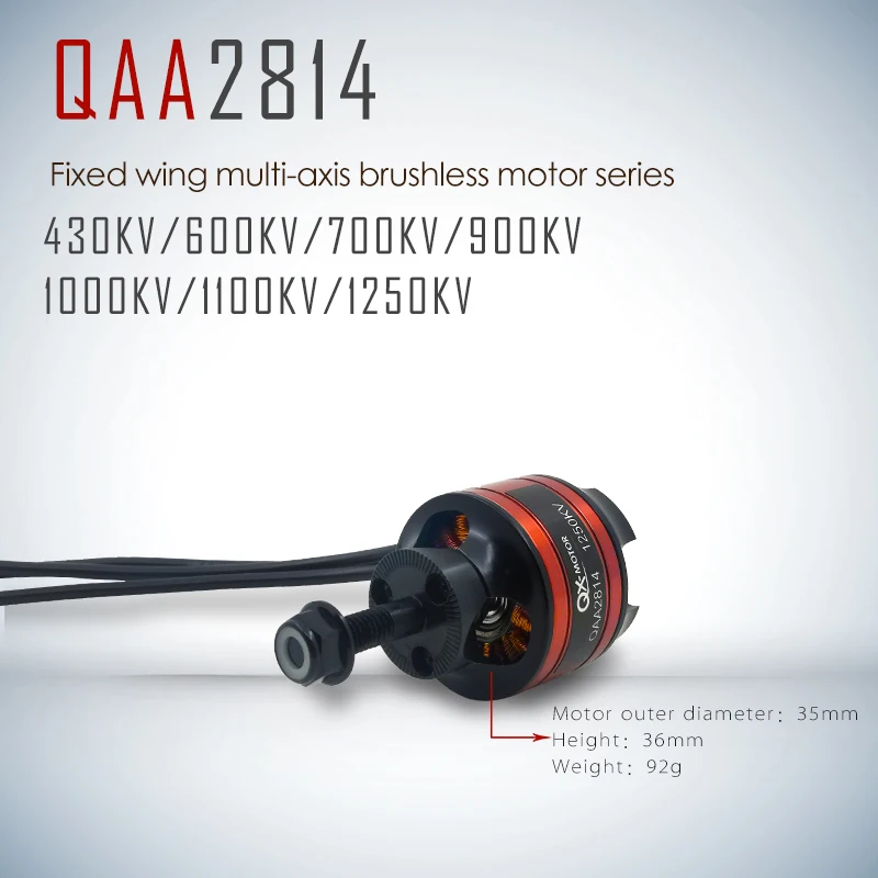 Фото QX-MOTOR высокопроизводительный 2814 430KV600KV700KV900KV1000KV1100KV бесщеточный двигатель QX-MOTOR высокопроизводительный 2814 430KV600KV700KV900KV1000KV1100KV бесщеточный двигатель