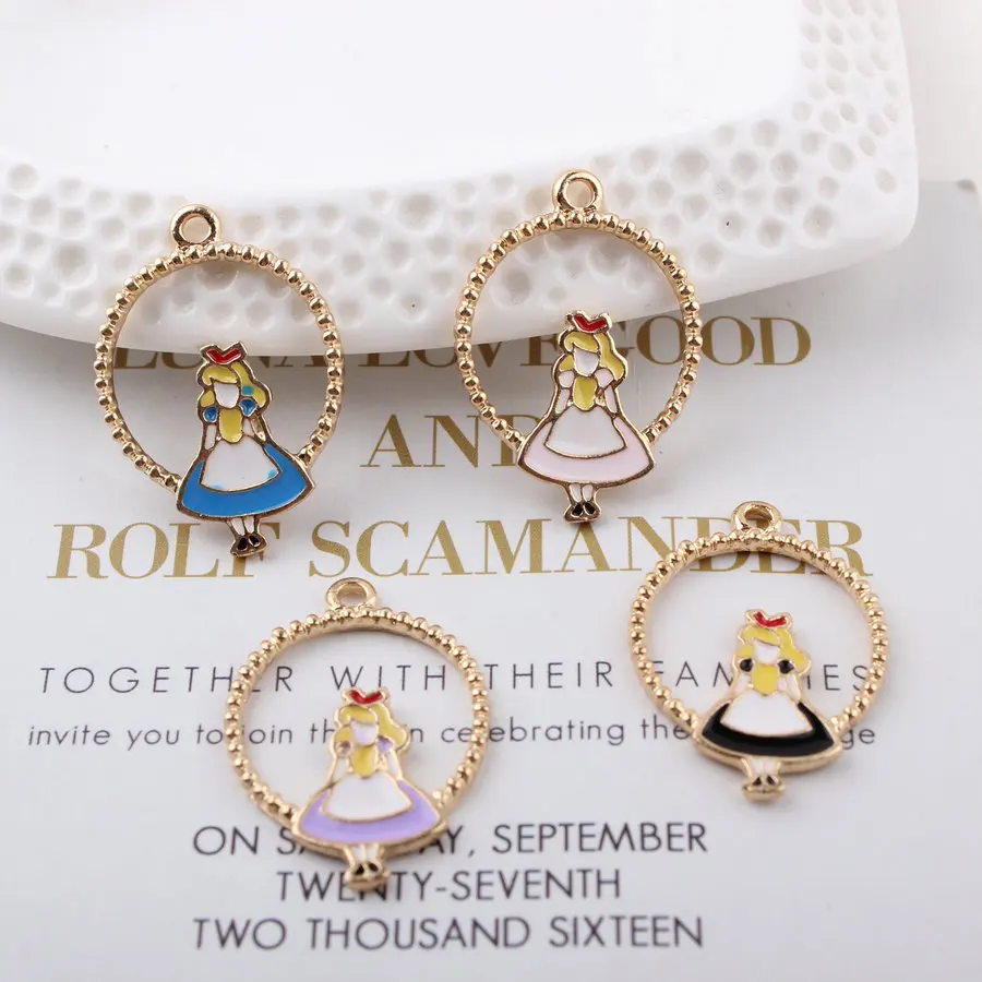 Оптовая продажа 20 шт./лот подвеска из сплава с изображением кошки элисы девушки