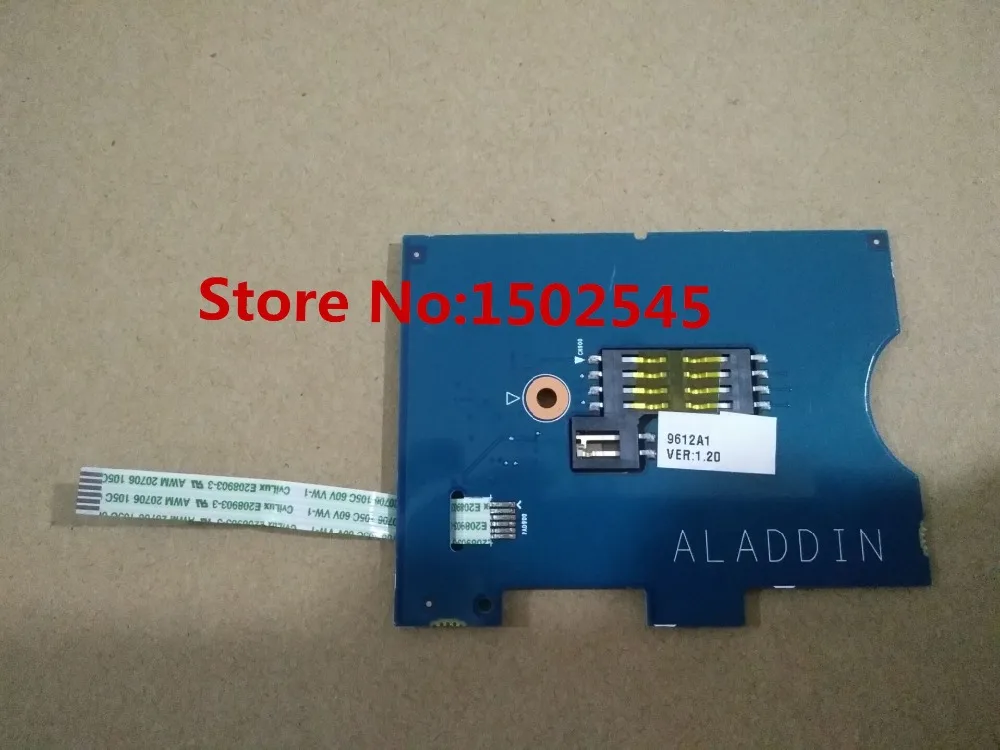 Бесплатная доставка, оригинальная карта для ноутбука, плата для чтения HP Elitebook 8760W 8770 W, плата для чтения смарт-карт 6050A2479501