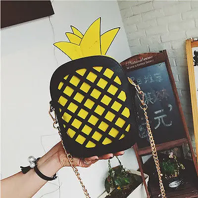 Женские сумки через плечо с ананасом на цепочкой|pineapple shoulder bag|chain bagshoulder bags |