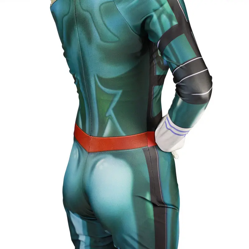 Аниме Boku без герой Deku Izuku Midoriya костюм мой Академии косплэй зентай комбинезон для