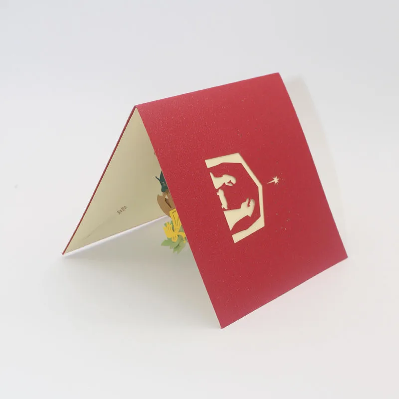 Ручной Киригами 3D Pop up высокого качества милые пустыне верблюд открытка рождении