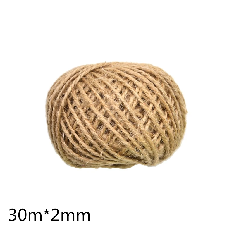30m rope 5 см* 200 см натуральный джутовый Мешковина рулон кружевной ленты винтажная деревенская лента из мешковины с кружевом джутовый рулон Свадебные украшения праздничные вечерние принадлежности - Цвет: 30m rope