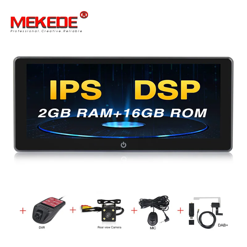 16G CAMERA DVR DAB MEKEDE 2 DIN 10,25 дюймов ips Android 9,0 Универсальный 2din автомобильный DVD OctaCore 4G 32G DSP двойной DIN Автомобильный gps Радио авторадио TPMS - Цвет: 16G CAMERA DVR DAB