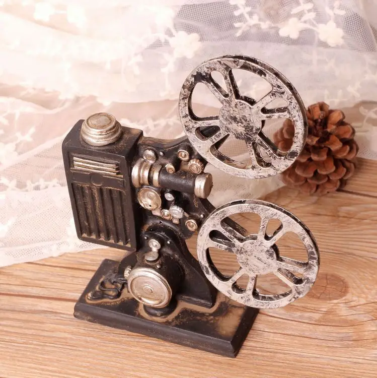 Shabby Chic Resin Vitascope Model Aninatograph Kinetograph Projection Machine |