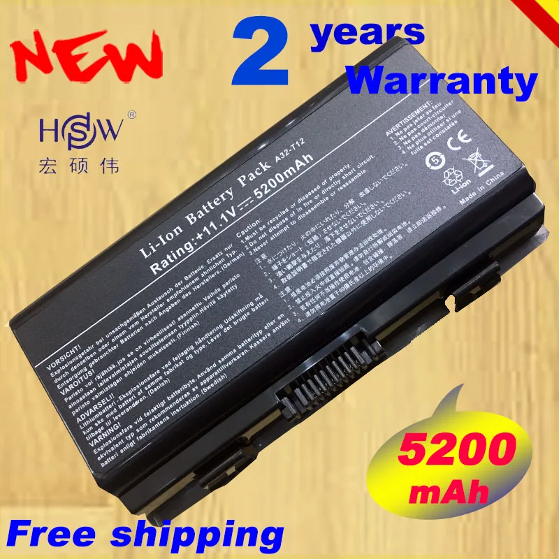 HSW A32 X51 X51C X51RL X51H X51L X51R T12J XT12 X58 X58C X58L T12B T12C T12ER Аккумулятор для ноутбука