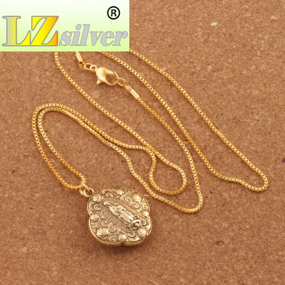 Ожерелье с подвеской в виде католической леди грации 24 дюйма 2 цвета|pendant necklace|gift