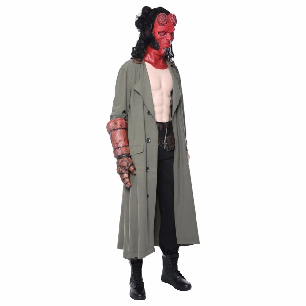 Карнавальный костюм Hellboy для косплея Талисман кровяной королевы тренчкот Anung un Rama