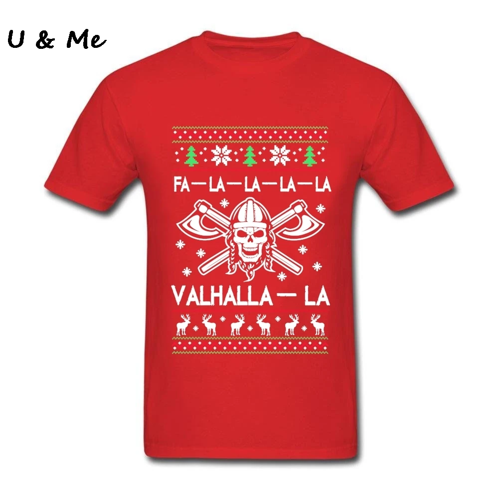 Мужская музыкальная футболка большого размера Valhalla-la, красивая Рождественская одежда с изображением викинга индивидуальная футболка для взрослых 3XL