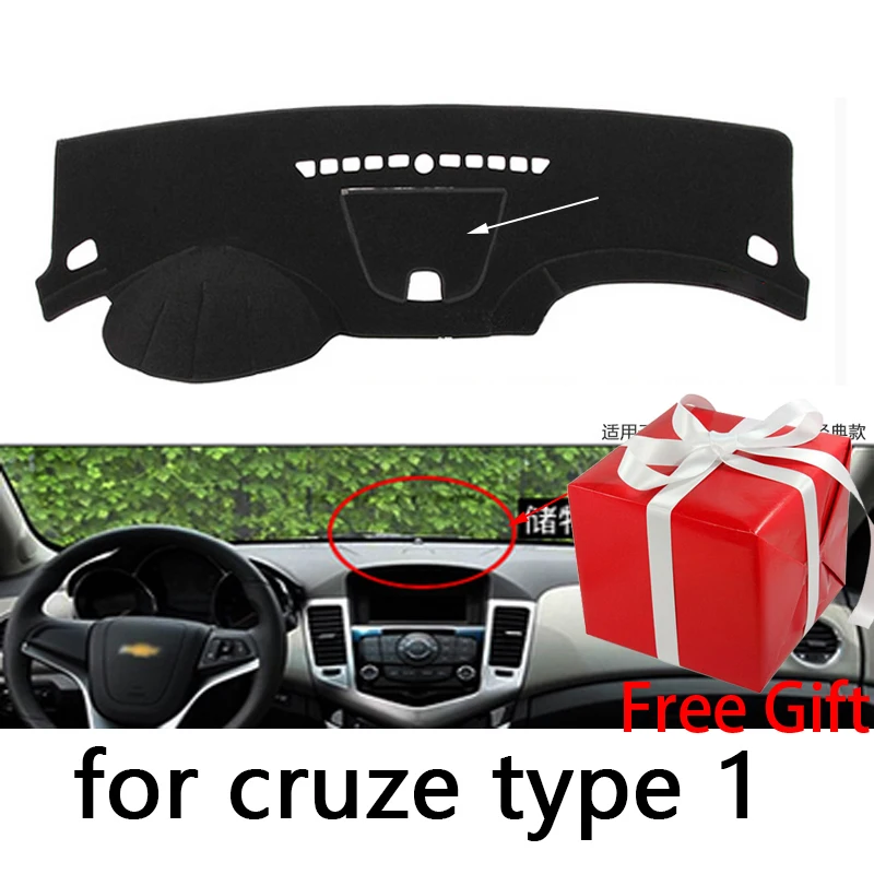 Коврик для приборной панели Chevrolet Cruze 2009 2013 2014 защитный коврик Накладка теней