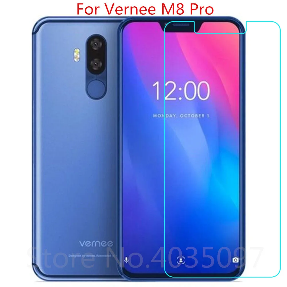 2 шт. закаленное Стекло для Vernee M8 Pro Экран защитная пленка 9 H 2.5D телефон защитный Стекло для Vernee M8 Pro Стекло