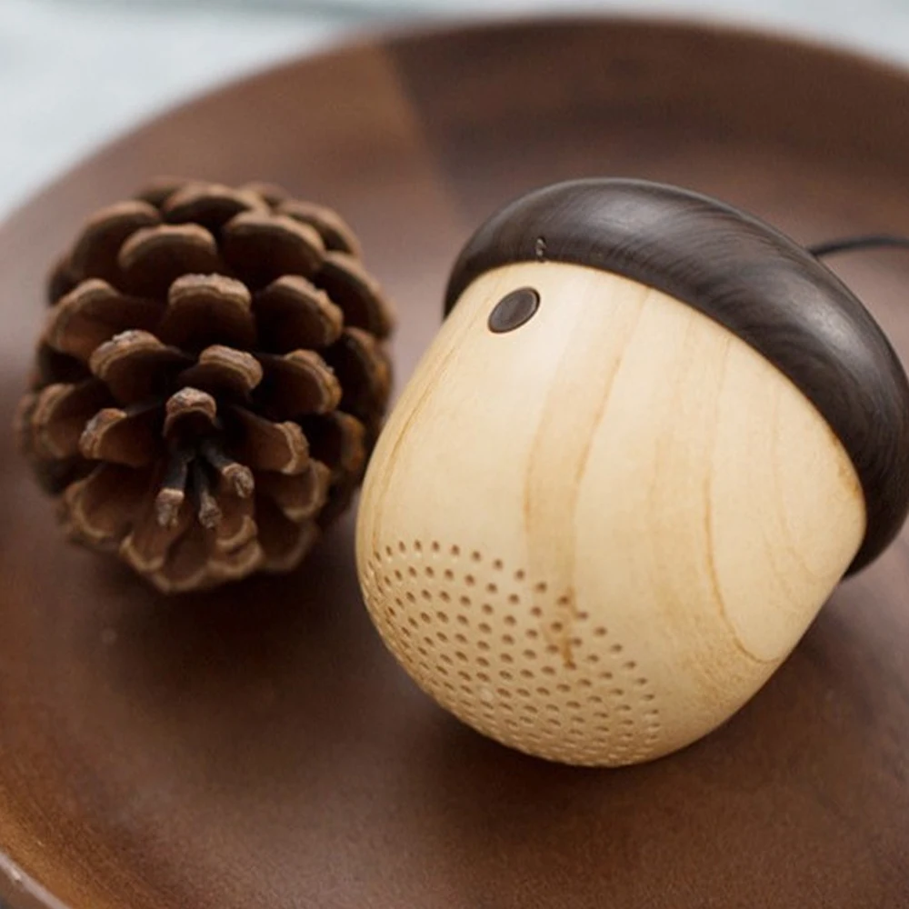 Buyincoins Мини Bluetooth динамик беспроводной Портативные колонки милый орех уникальный