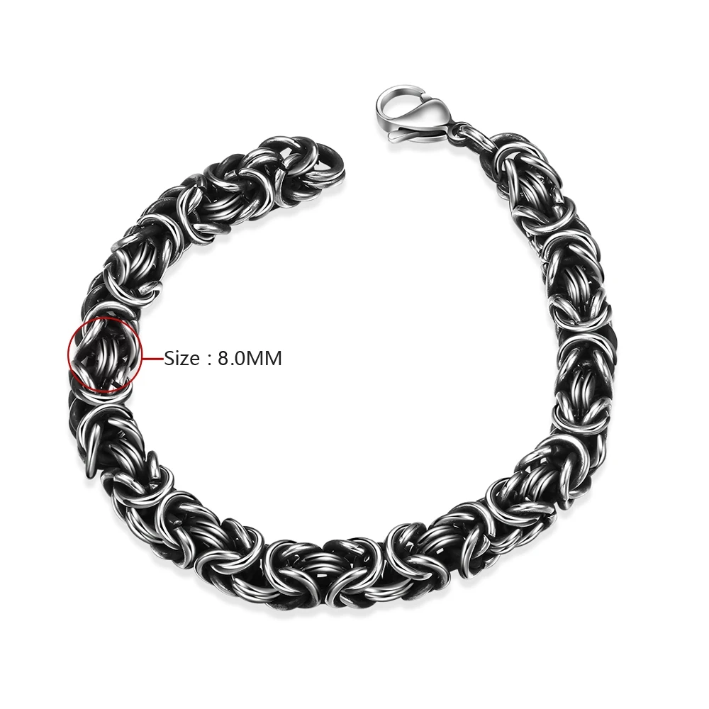 Soxy Нержавеющая сталь мужские браслет Лидер продаж Попкорн цепи Повседневное