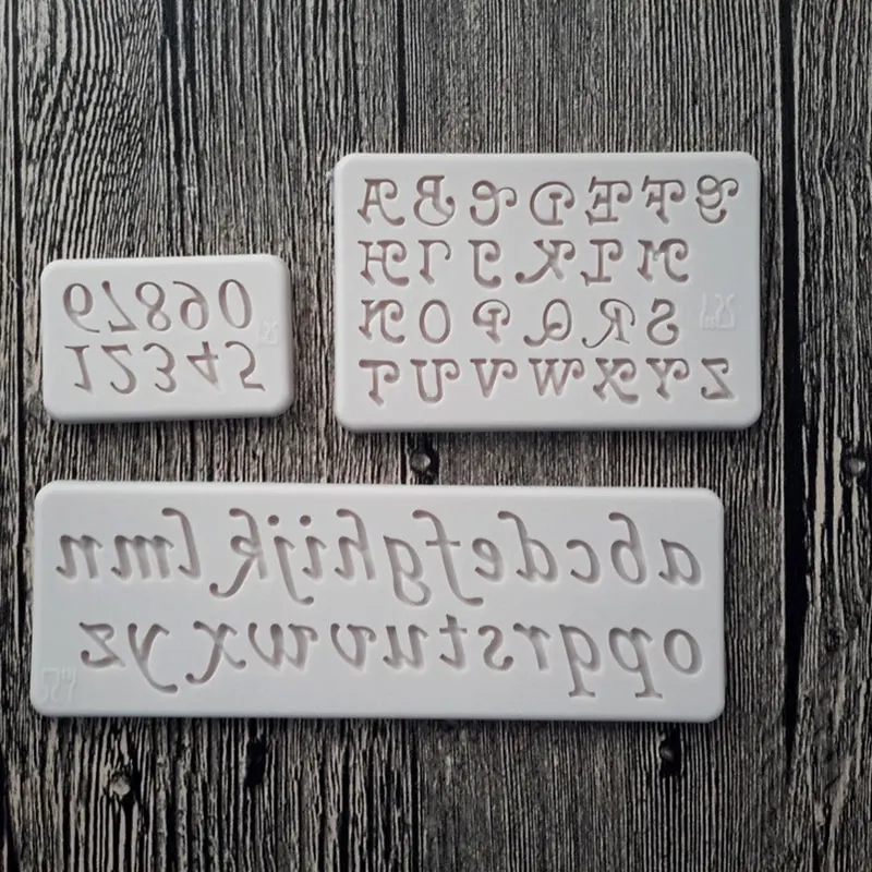Буквы и цифры Силиконовые формы Fondant (сахарная) Формы для выпечки торта