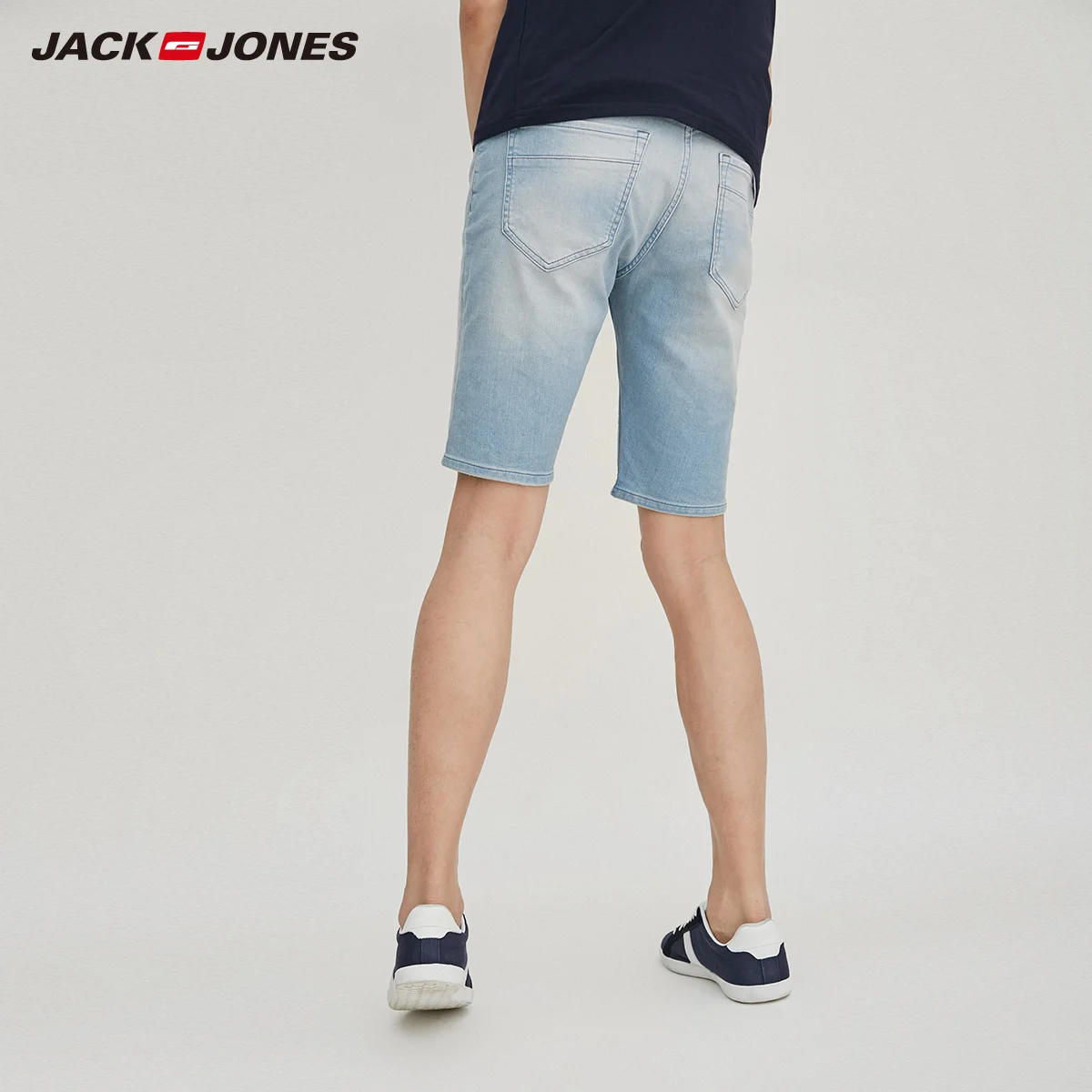 Jack Jones брендовые Новые повседневные узкие брюки с эффектом усов темные джинсовые