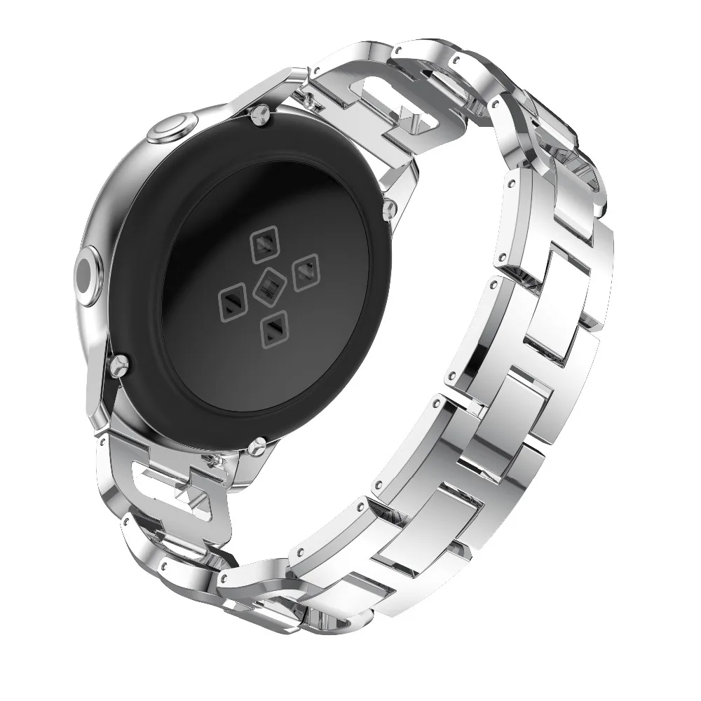 Ремешок для часов из нержавеющей стали для samsung Galaxy Watch 42 мм/Активный браслет металлический браслет ремешок для samsung Galaxy Active