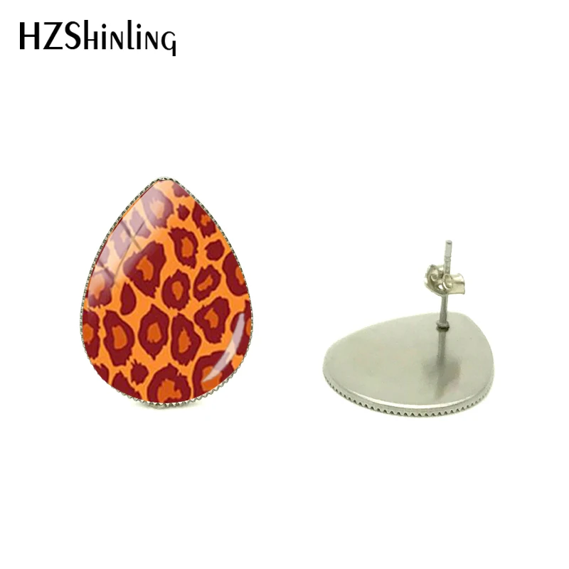Новые винтажные ювелирные изделия с леопардовым принтом стильные серьги в форме