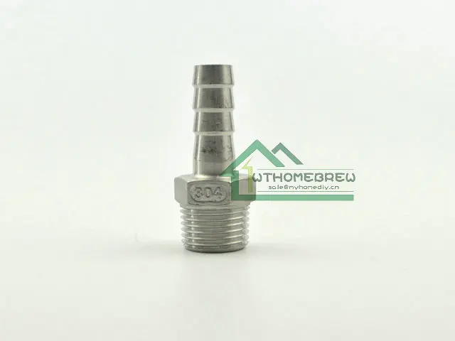 Штуцер для шланга из нержавеющей стали наружная резьба 1/2 дюйма MPT x штуцер