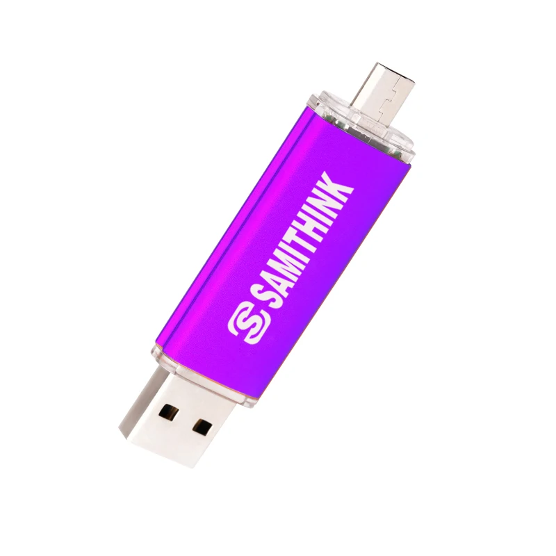 SAMITHINK OTG USB флеш накопитель высокоскоростной 2 0 Подарочный 64 ГБ 32 16 8 поддержка