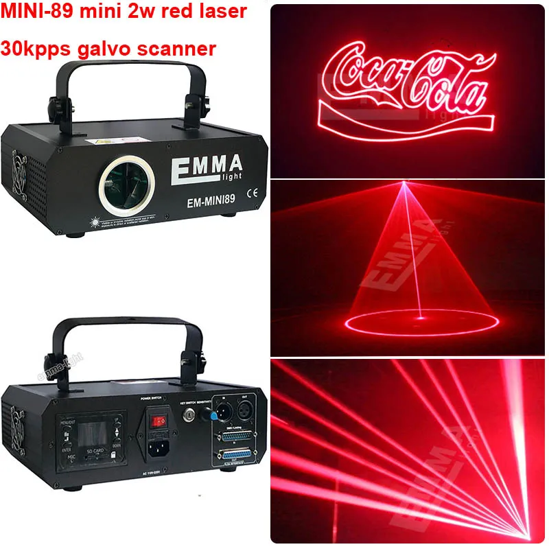 2w red 30k Лидер продаж 20000 красный 5 Вт один Цвет DMX ILDA SD Lazer анимации DJ лазерного огни этапе для продажи - Цвет: 2w red 30k