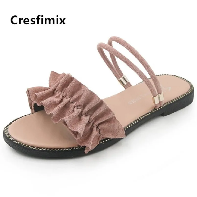 Cresfimix женские босоножки женская обувь милые светильник вес розового цвета на