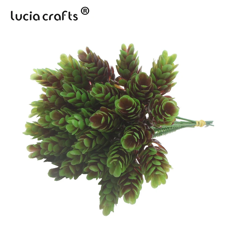 Lucia crafts 30 голов/Букет имитация сосновой травы для фруктов пластиковые