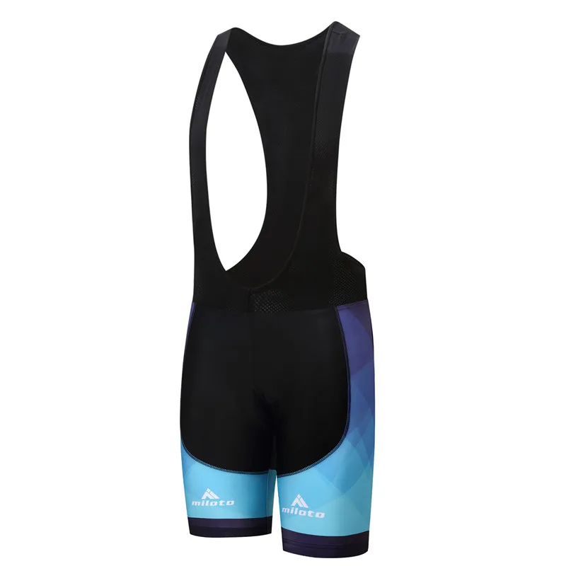 Bib Shorts Miloto, мужские велосипедные шорты, противоударный, для гонок, спортивные, велосипедные шорты, Coolmax, 3D, гелевые, мягкие, mtb, для шоссейного велосипеда, шорты, Ropa Ciclismo - Цвет: Bib Shorts