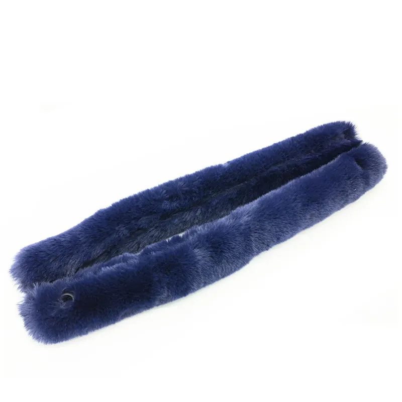 50 cm blue 50 см меховые мягкие ручки для obag - Цвет: 50 cm blue