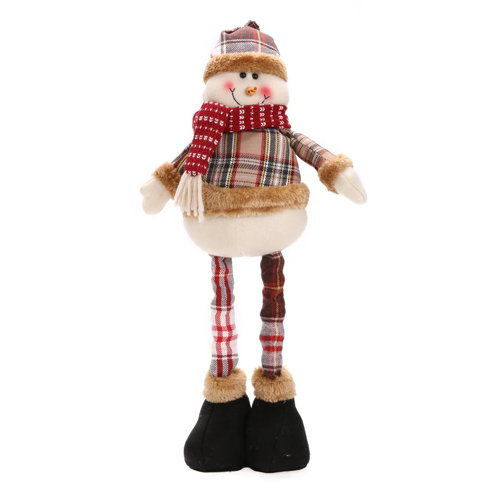 Snowman 1 шт. Горячая Санта Клаус Снеговик олень кукла Рождественское украшение Рождественская елка висячие украшения кулон лучший подарок - Цвет: Snowman