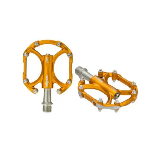gold Алюминий сплав Сверхлегкий Wellgo C247 BMX MTB Горная дорога велосипед Подшипники педали велосипед педаль 226 г/парапедали для велосипеда - Цвет: gold