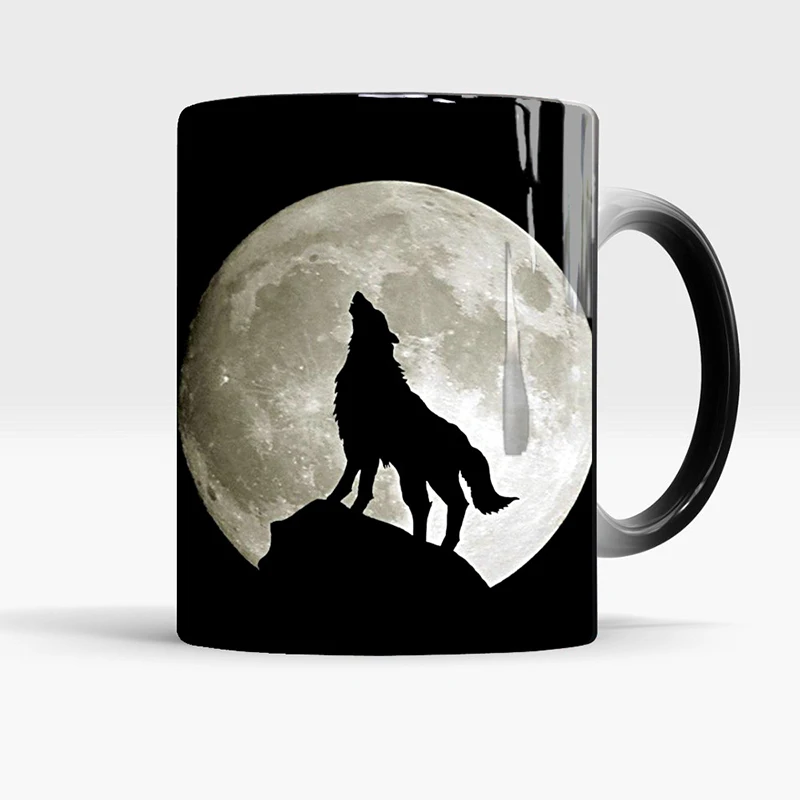 Новинка 2019 чашка Moon Wolf с изменением температуры кружки цвета