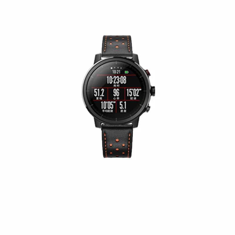 7 в 1 ремешок для Xiaomi Huami Amazfit Stratos 2 кожаный браслет для смарт-часов зарядное устройство кабель Защитная пленка для экрана