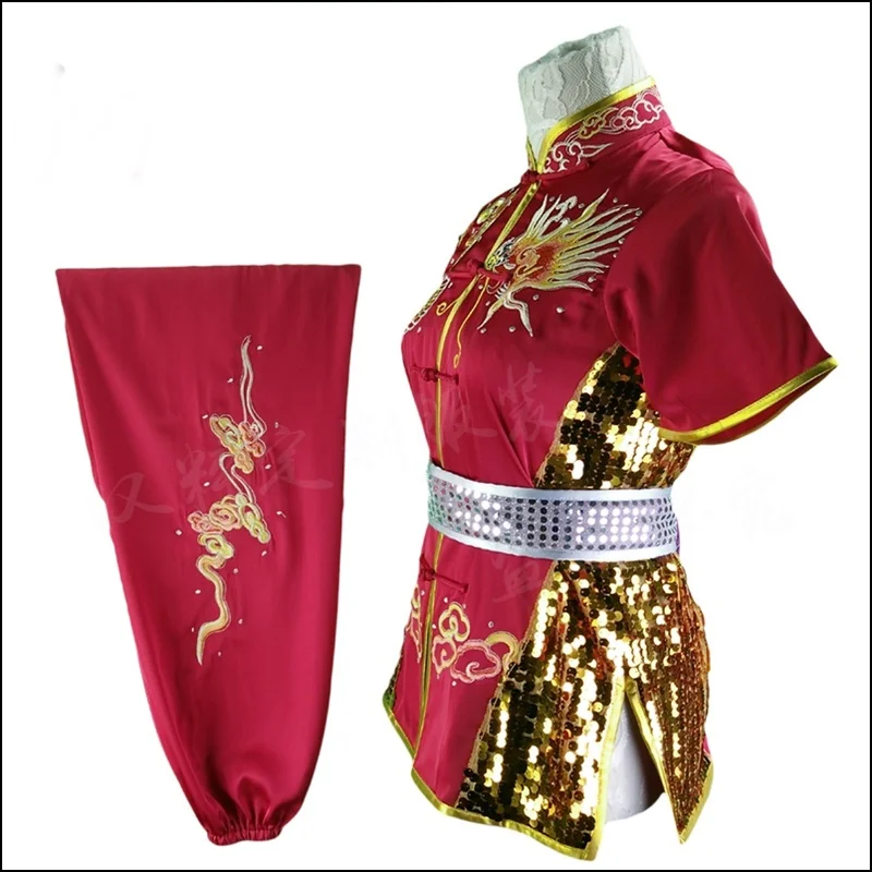 Wushu одежда форма для ушу костюм кунг-фу форма для единоборств китайский воин костюм Упражнение TA415