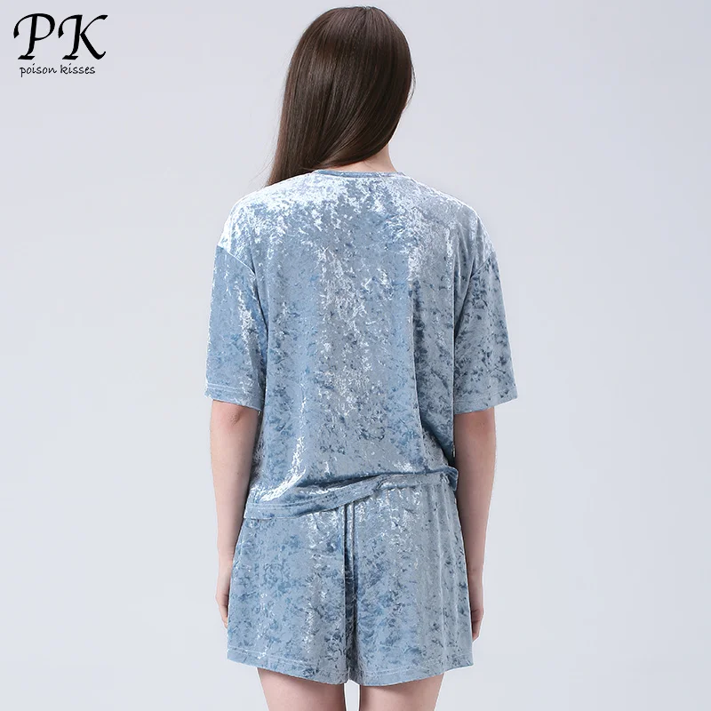 2018 бархатная синяя футболка женская camiseta harajuku для девочек tumblr Женская одежда в