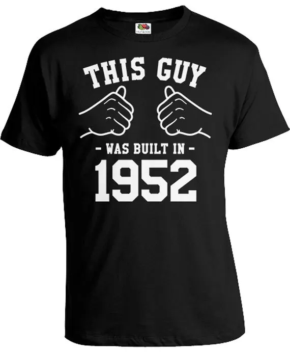 Футболка мужская на день рождения 1952|t shirt|personalized t shirtt shirt personalized |