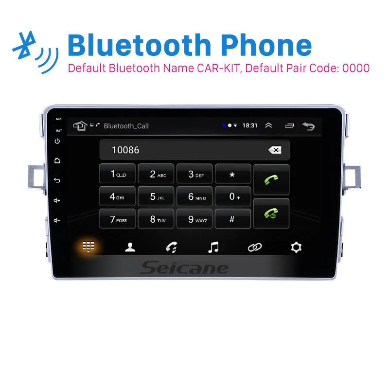 

Автомобильный мультимедийный плеер Seicane, 9 дюймов, 2din, Android 8,1, для Toyota Verso 2011, 2012, 2013, 2014, 2015, 2016, головное устройство, радио, GPS-навигация