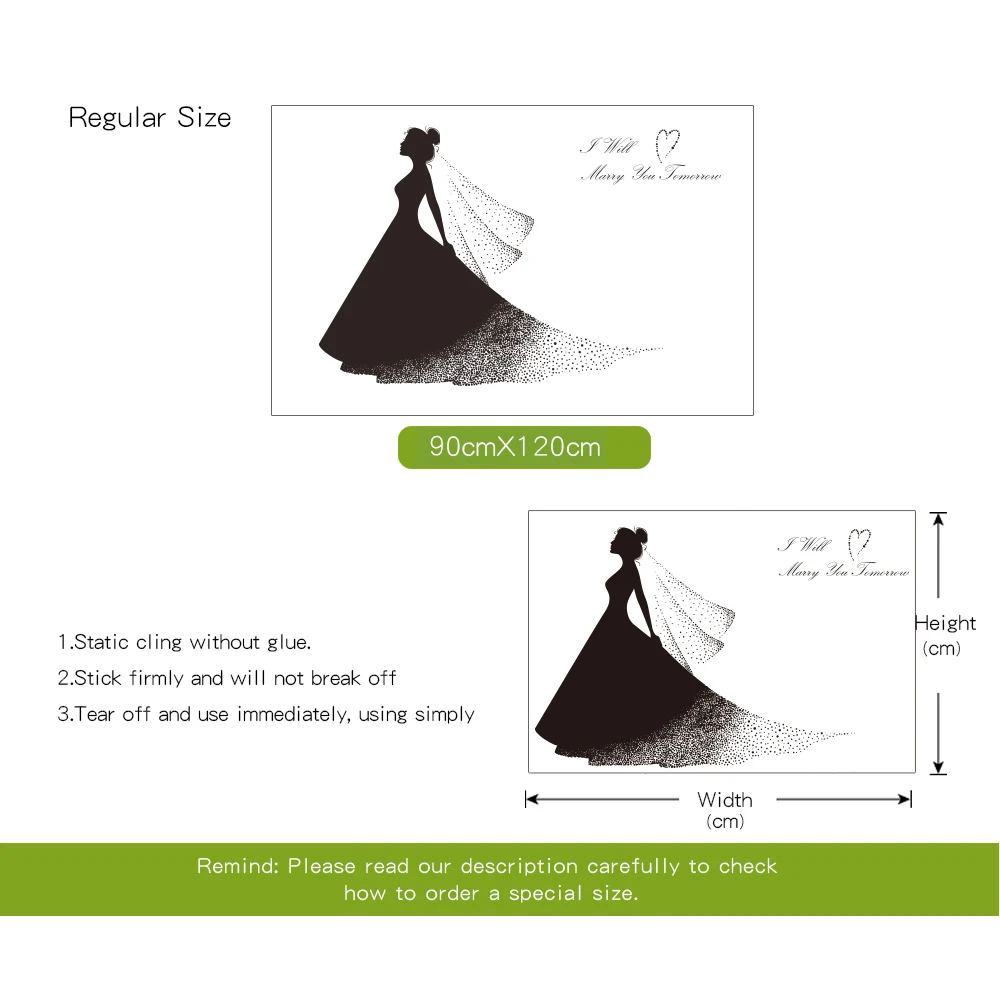 XXXL Size Glass Decorative Film Wedding Dress Pure Black Advanced PVC Frosted Transparent Opaque Art Decal Digital Print BLT1280 | Дом и сад