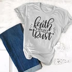 Вера требуется доверие кристиан футболка 90S женская мода хлопок слоган топы новый гранж графических camisetas tumblr футболки иисус рубашка