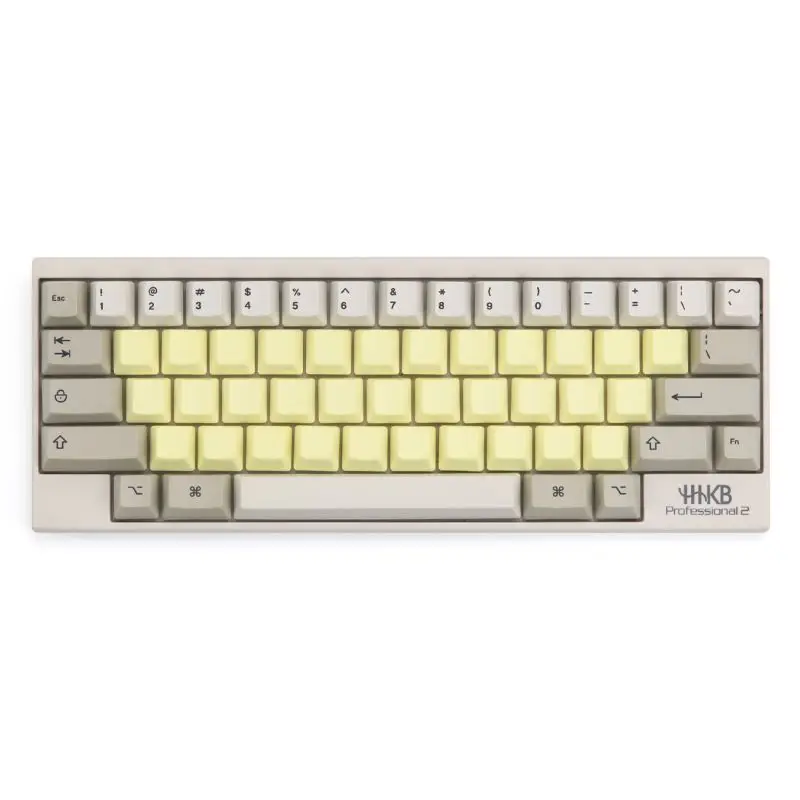 Blank yelllow Пустые 33 клавиши PBT Материал Смешанные цвета колпачки для Topre Realforce HHKB емкостная клавиатура - Цвет: Blank yelllow