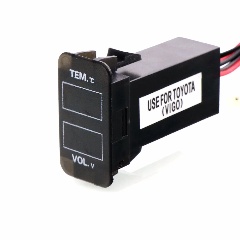 Автомобильный Интерфейс 12V специальная конструкция с Напряжение и Температура Дисплей Применение для TOYOTA Hilux VIGO, подставка, Corolla ex, Yaris, Reiz