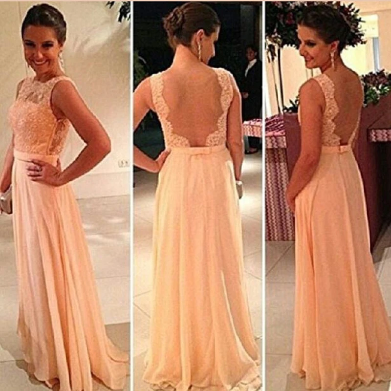 Sexy Dress женщины Лето Кружева Party Твердые Рукавов Полые вне Длина Пола Maxi Спинки Vestido